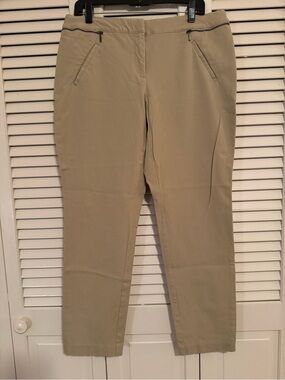 Alfani Straight-Leg Pants in Khaki Beige